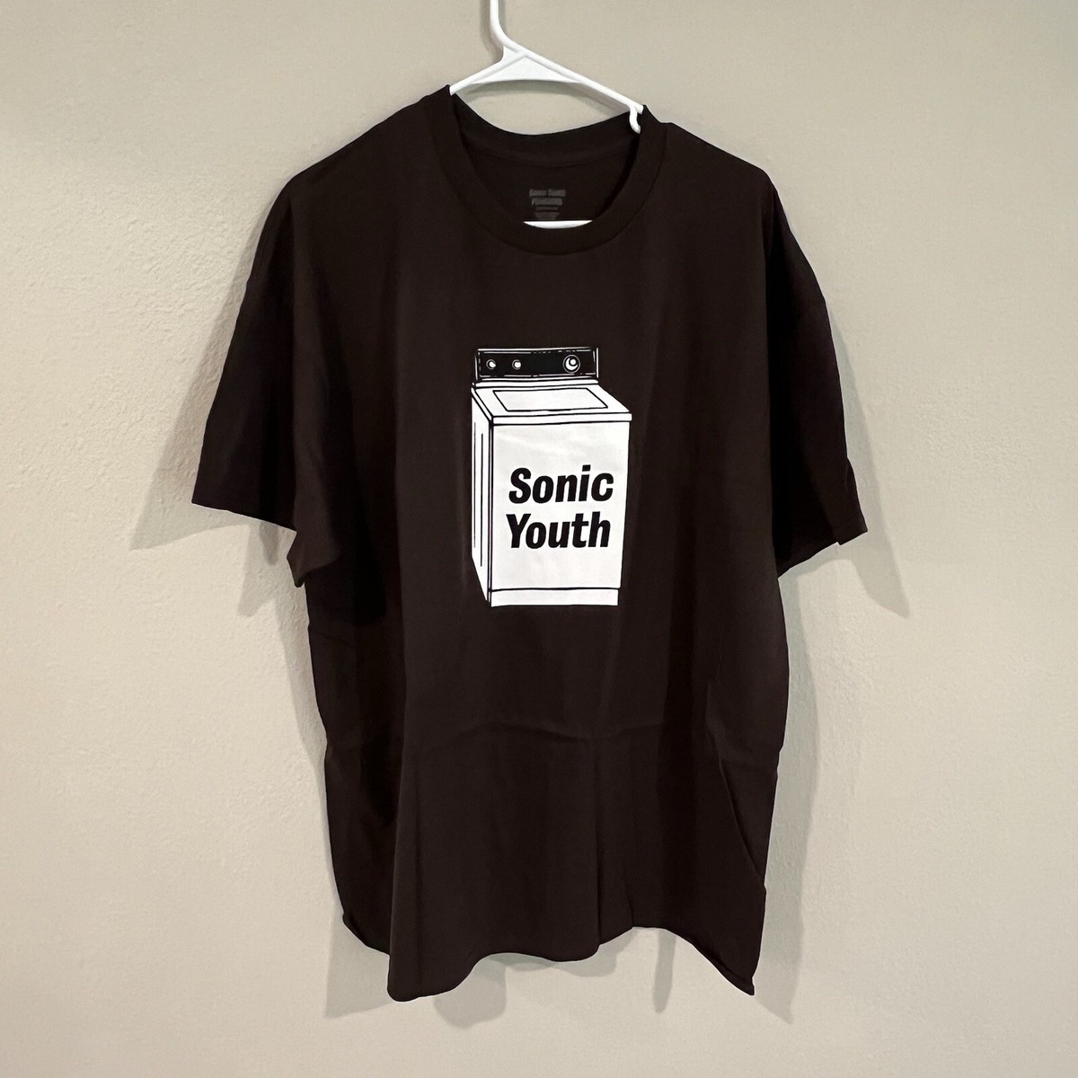 Sonic Youth Washing Machine Brown Tee Pleasures Collab NEW Sonic Youth Washing Machine Brown Tee Pleasures Collab NEW