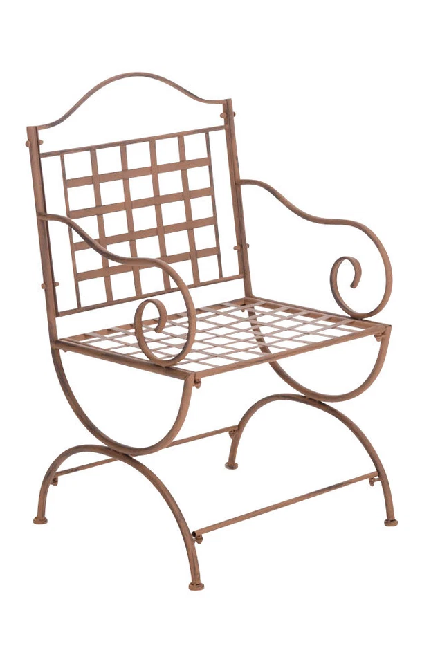 Chaise de jardin Lotta en fer forgé chaise de terrasse au design nostalgique - Photo 1/1