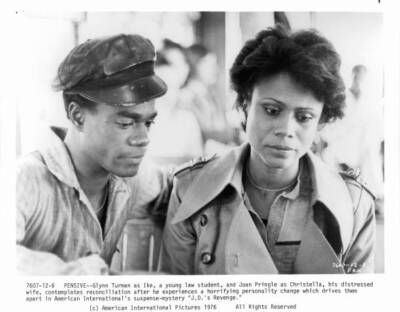 Glynn Turman And Joan Pringle In Deep Contemplation 1976 Old Photo