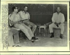 1972 Press Photo Libyan, Egyptian Leaders Relax in Benghazi between Talks