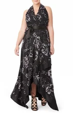 MYNT 1792 Handkerchief Hem Floral Burnout Gown SZ 12 US - X Multi
