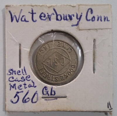 Waterbury Connecticut Token Vintage Mid Century Lucky Coin Rare Cooke St Gb