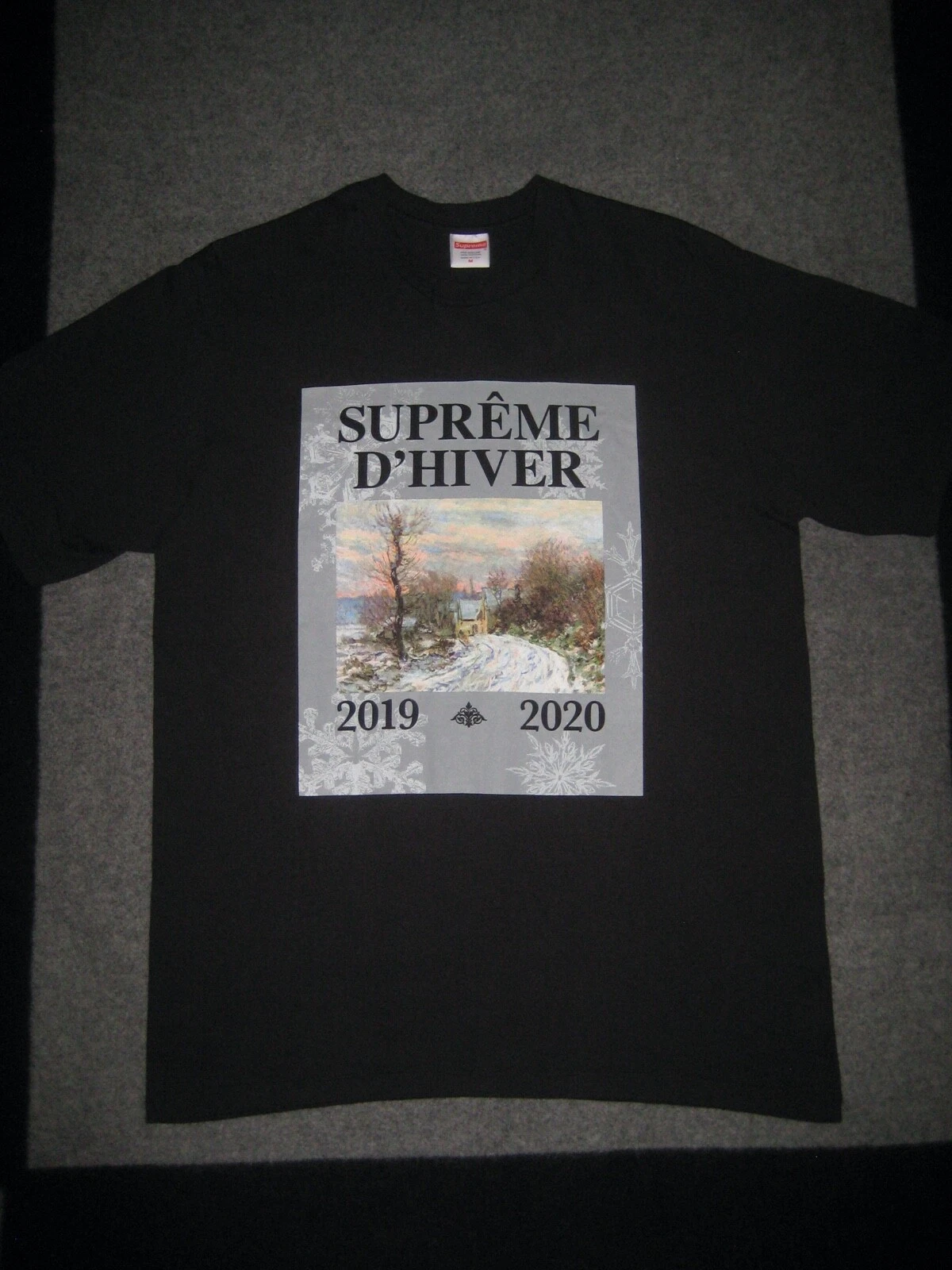 T shirt noir S/S SUPREME FW19 D'Hiver 2019/2020 MOYEN porté une fois