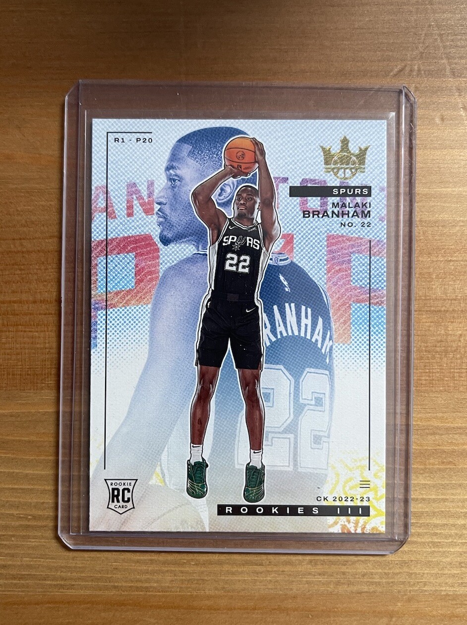 2022-23 Panini Court Kings MALAKI BRANHAM Rookie Level 3 RC #137 Spurs