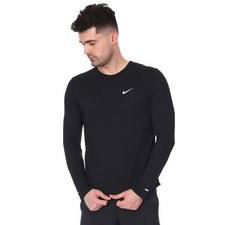 Nike Dry Dri-FIT Miler Men's Long Sleeve Top Running Training Gym Light weight