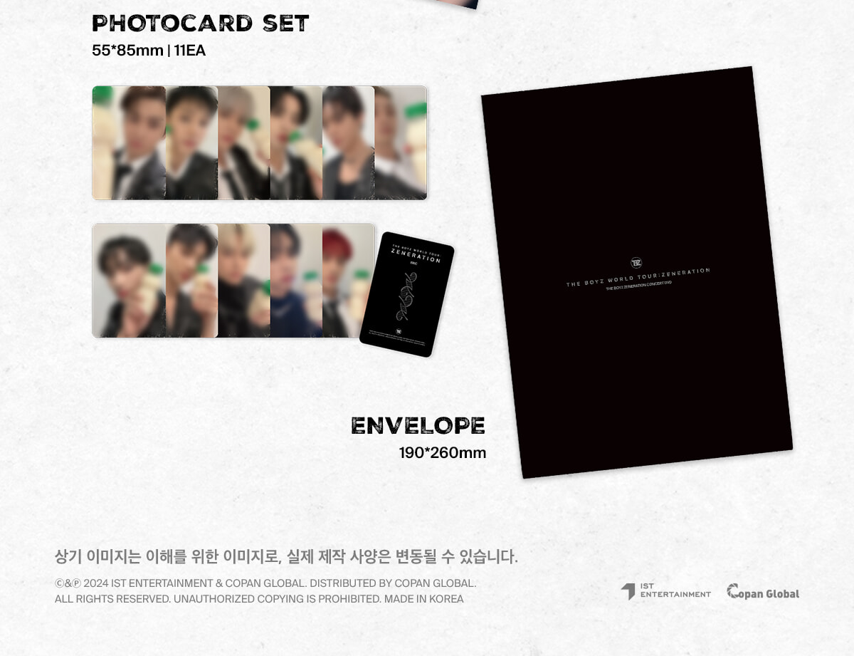 THE BOYZ 2nd WORLD TOUR [ZENERATION] DVD 3DISC+180p Book+