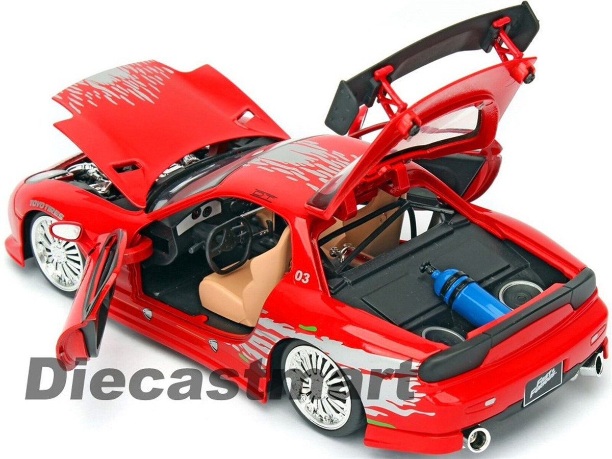 1/24 RX-7 ラジコンカー Fast and the Furious 8 1993 Mazda RX-7 1:24 Scale Die-Cast