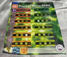 Elenco EDU-36729 12 Prepared Microscope Slides With 36 Assorted Specimens - NEW