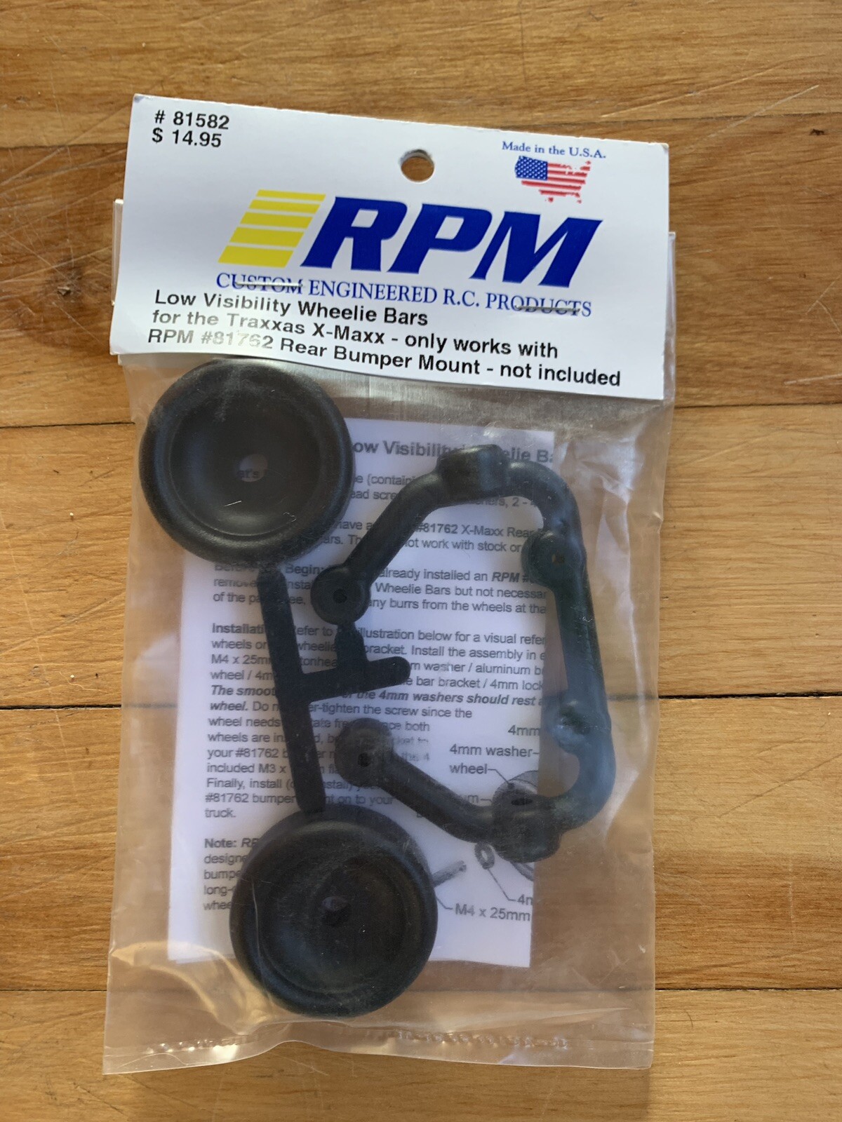 Body Parts Interior Rpm R C Products 81582 Low Visibility Wheelie Bars X Maxx Rc Traxxas New Bag Cars Trucks Motorcycles