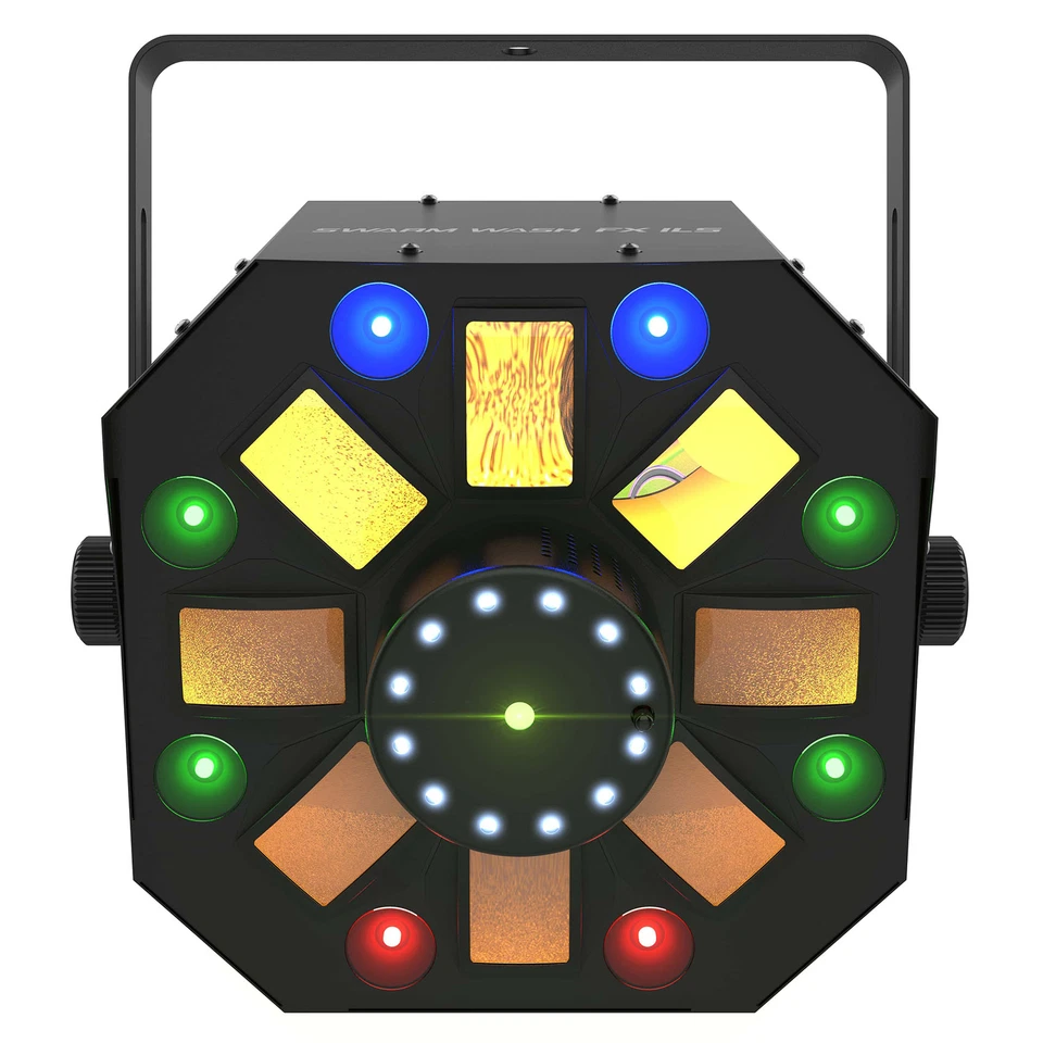 Chauvet DJ Swarm Wash FX ILS RGBAW+UV LED DMX Derby/Laser/Strobe Light+Remote - Image 2 of 4