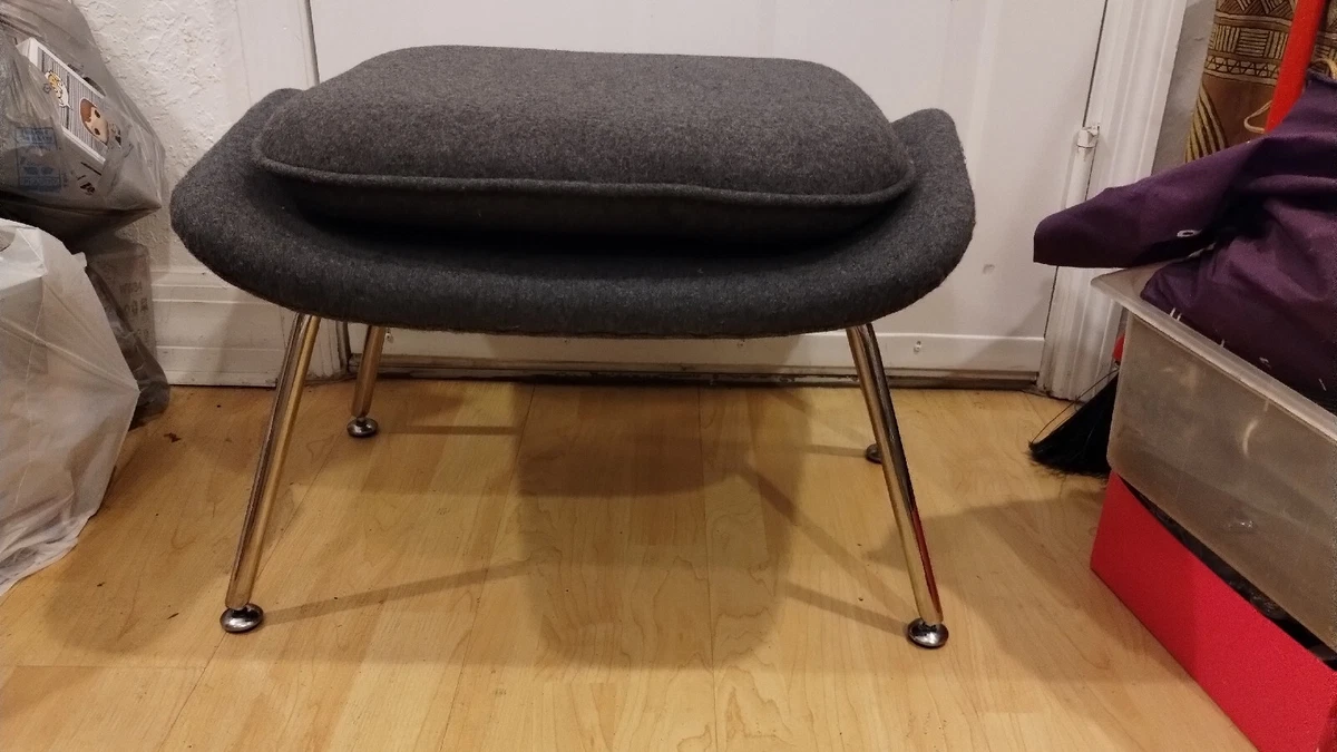 Womb Chair Grey Ottoman Only Mid Century Modern Eames Knoll Era eBay