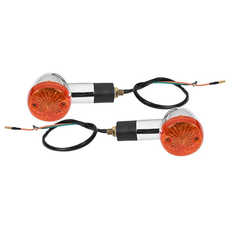 4PCS Amber Turn Signal Lights For Kawasaki Vulcan VN 1500 1600 1700 2000 800 900 Foto 4 de 4