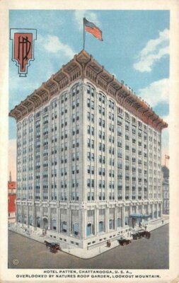 HOTEL PATTEN Chattanooga TN c1920s Historic Old Photo