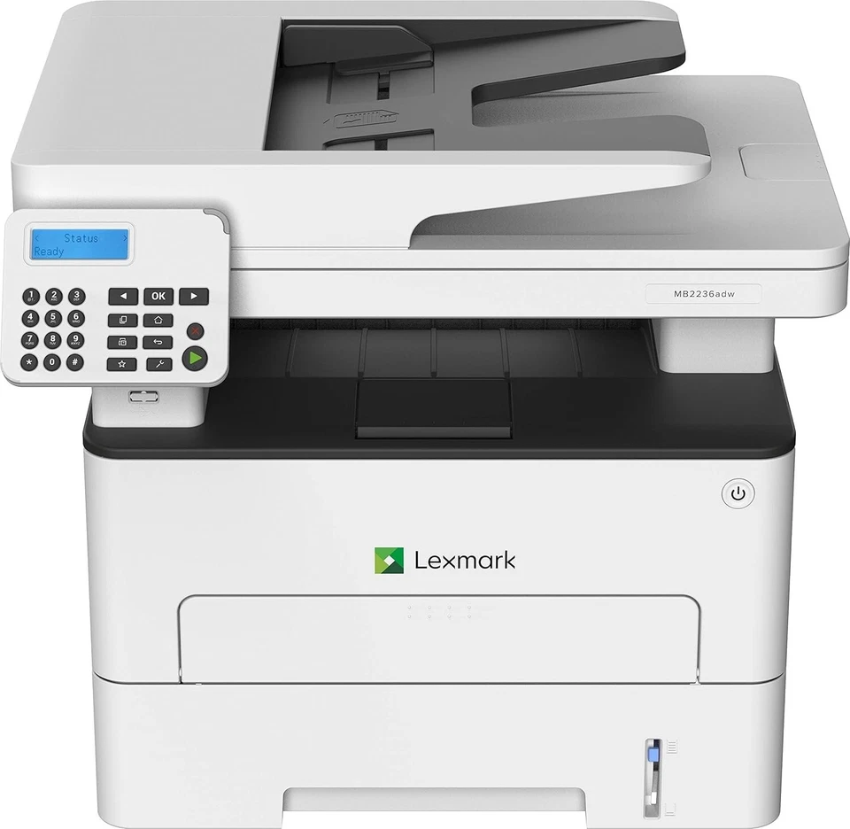 Lexmark MB2236ADW Black & White Mono All-in-One Laser A4 Printer  WITH 83% TONER - Image 3 of 4