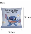 Stitch Cushion Cover Pillow Cartoon Stitch Cushions Cover Pillowcase Love Stitch — photo 2
