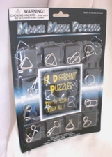 METAL PUZZLE BRAIN TEASER ASSORTMENT OF 12  NEW