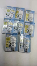 MaxLite Compact  Fluorescent Warm White Light Bulbs New Lot Of 8