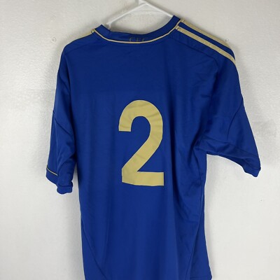 Chelsea FC 2012 - 2013 Home Jersey #2 Adidas Blue Shirt Size L