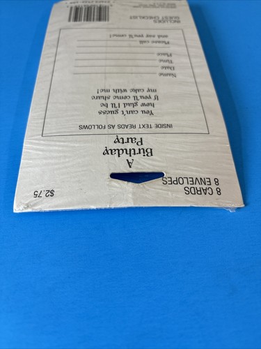 Care Bears Birthday Party Invitations Cupcake Vintage American Greetings 8 Pack - Picture 7 of 9