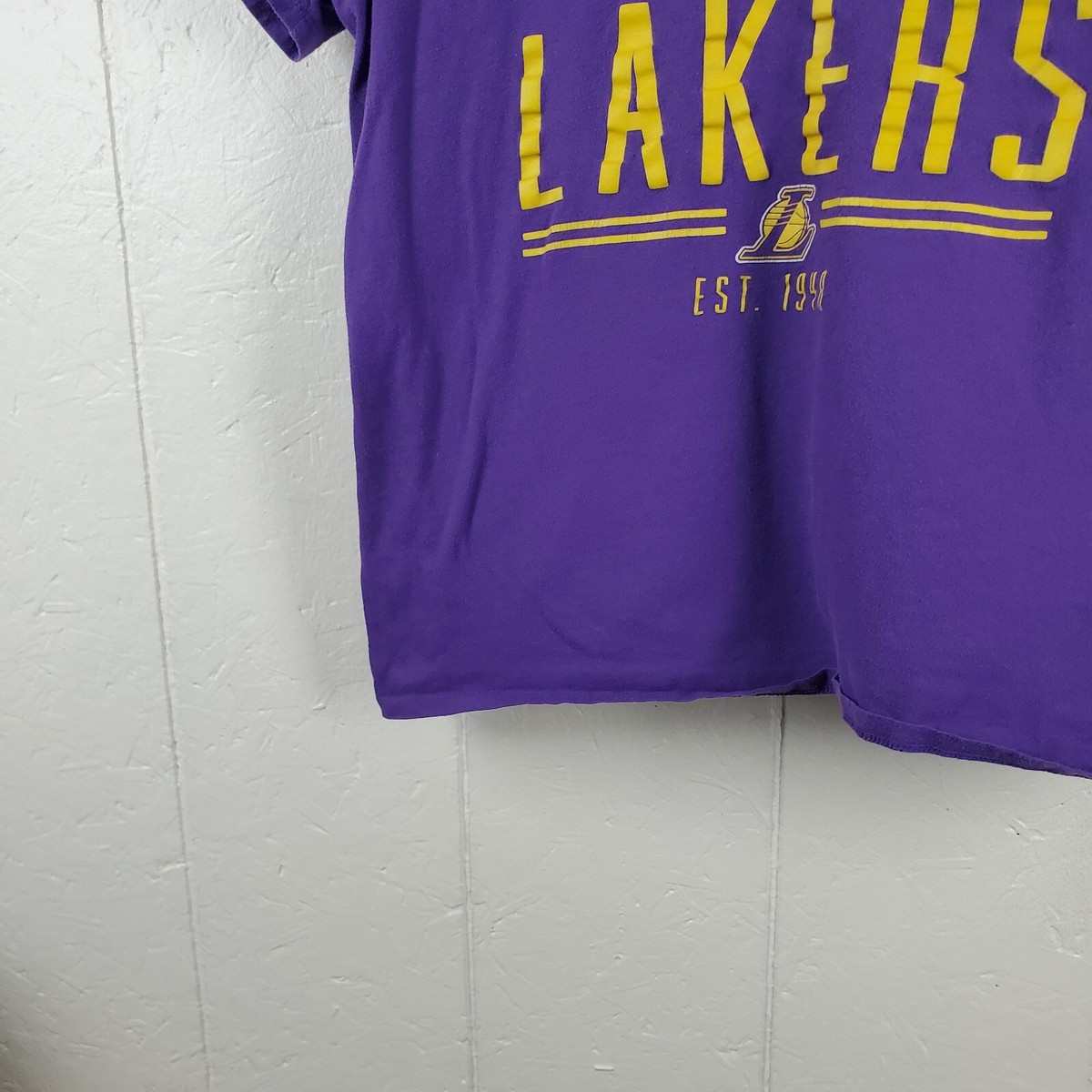 T-shirt Décolleté V Manches 3/4 Lakers Sportiqe - Taille L Femme, Gris Foncé Neuf Avec étiquettes