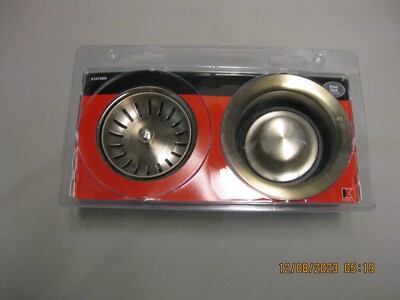 Keeney  Nickel Garbage Disposal Sink Drain and Flange Combo Pack