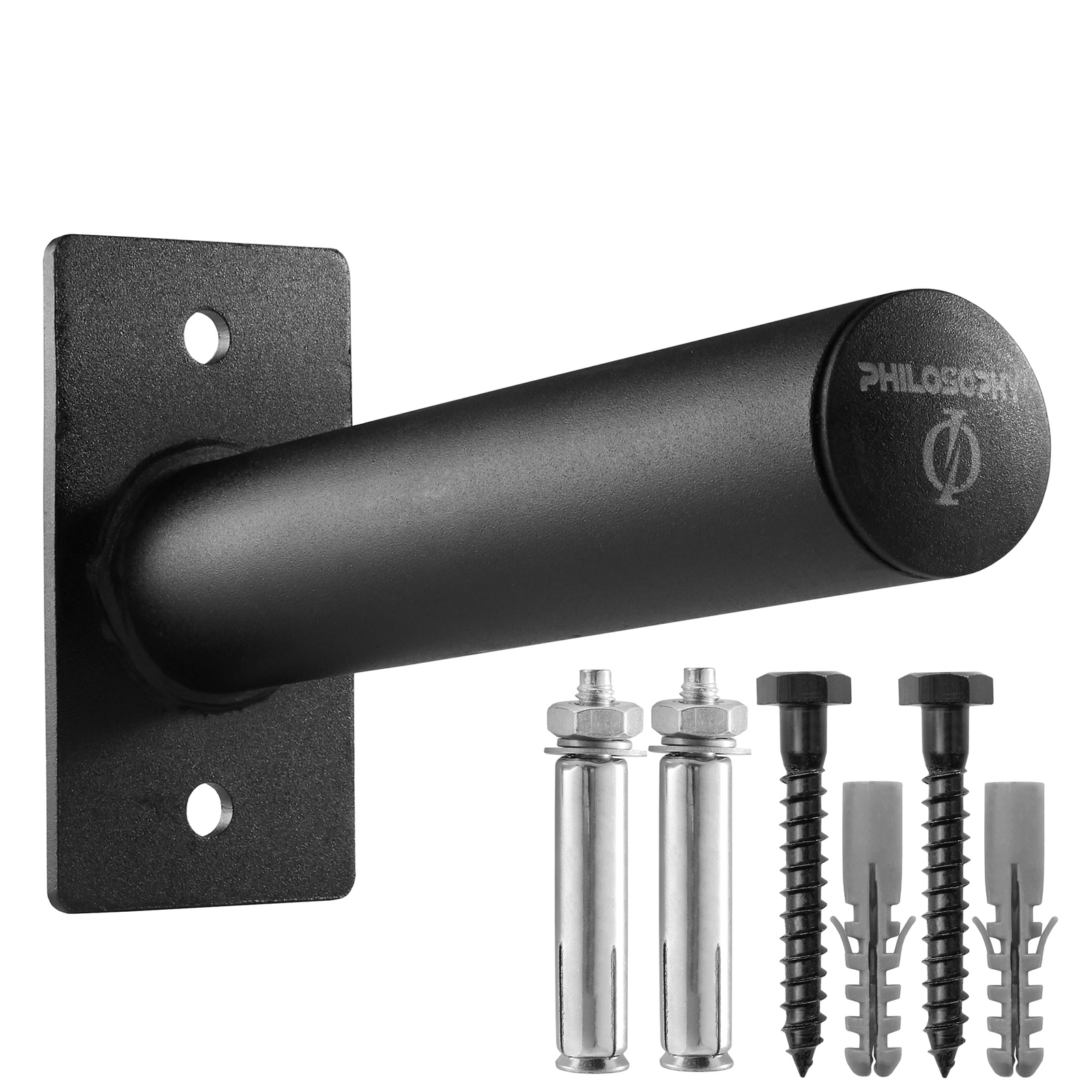 Soporte para placa de peso olímpico montado en pared, se adapta a placas de peso de 2