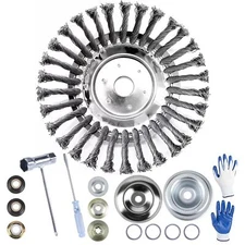 for Landscapes 8” Wired Brush Trimmer Head Weed Eater with Adapter Kit