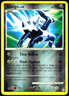 Dialga Diamond and Pearl #1/130 Reverse Holo Holo Rare Pokemon Card T1-304 | eBay Dialga Diamond and Pearl #1/130 Reverse Holo Holo Rare Pokemon Card T1-304 | eBay