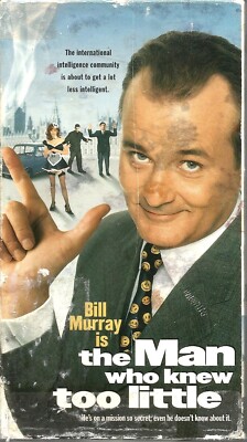 The Man Who Knew Too Little VHS 1998 Bill Murray Peter Gallagher Joanne