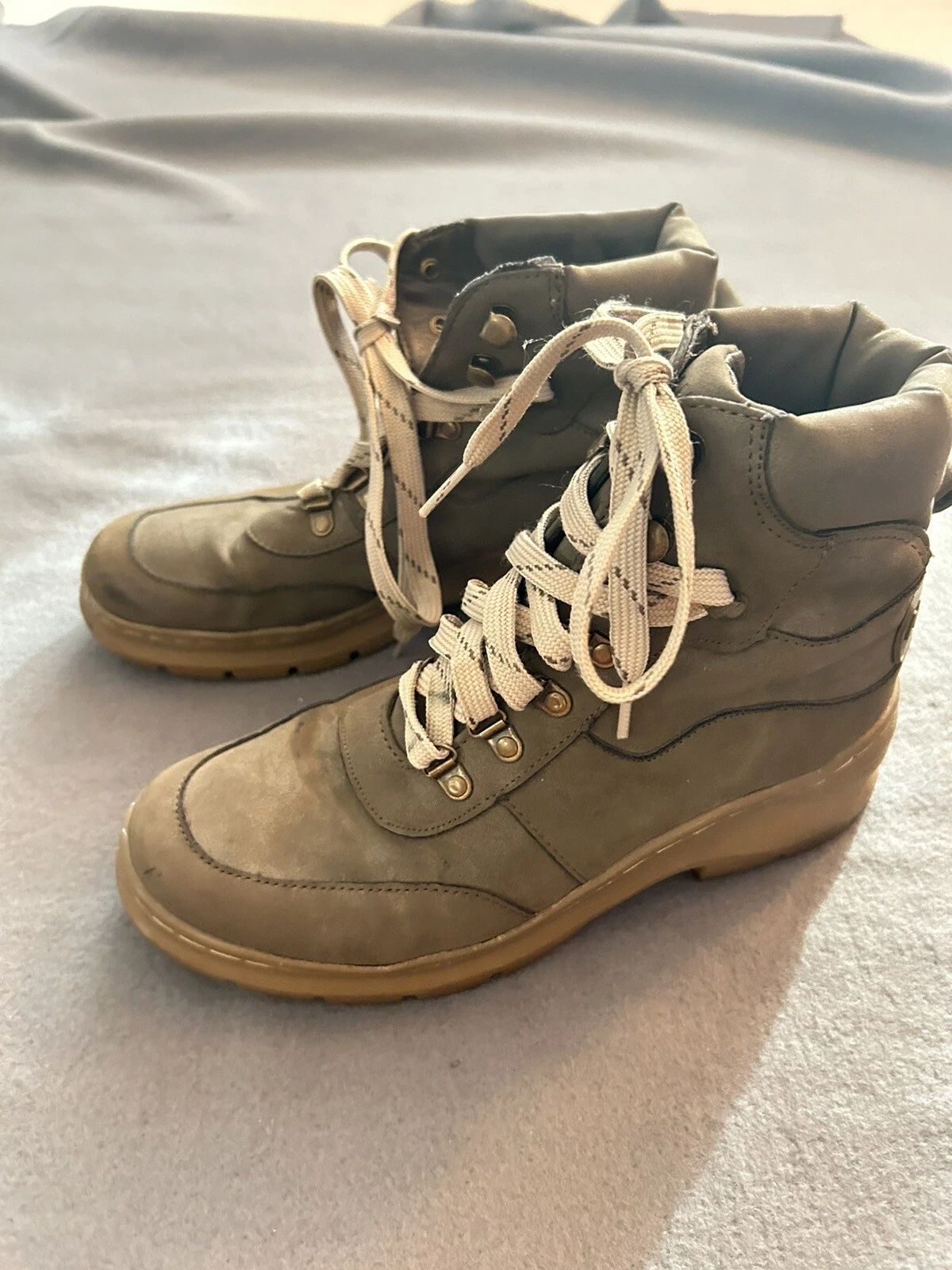 Womens Nautica Hiking Camp Boots Brown Grey Size 6