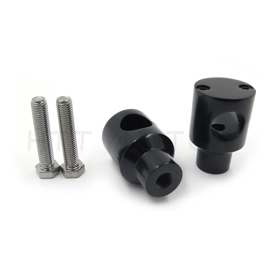 Elevador de manillar negro de 1" para motocicleta 25 mm para Harley Cruiser Honda Shadow personalizado Foto 2 de 4