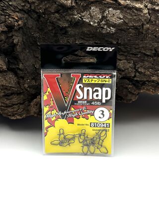 Decoy V-Snap Gr. 3 20,4kg 45lb 12 Stück Snap Robust Raubfisch Zubehör DER ANGLER