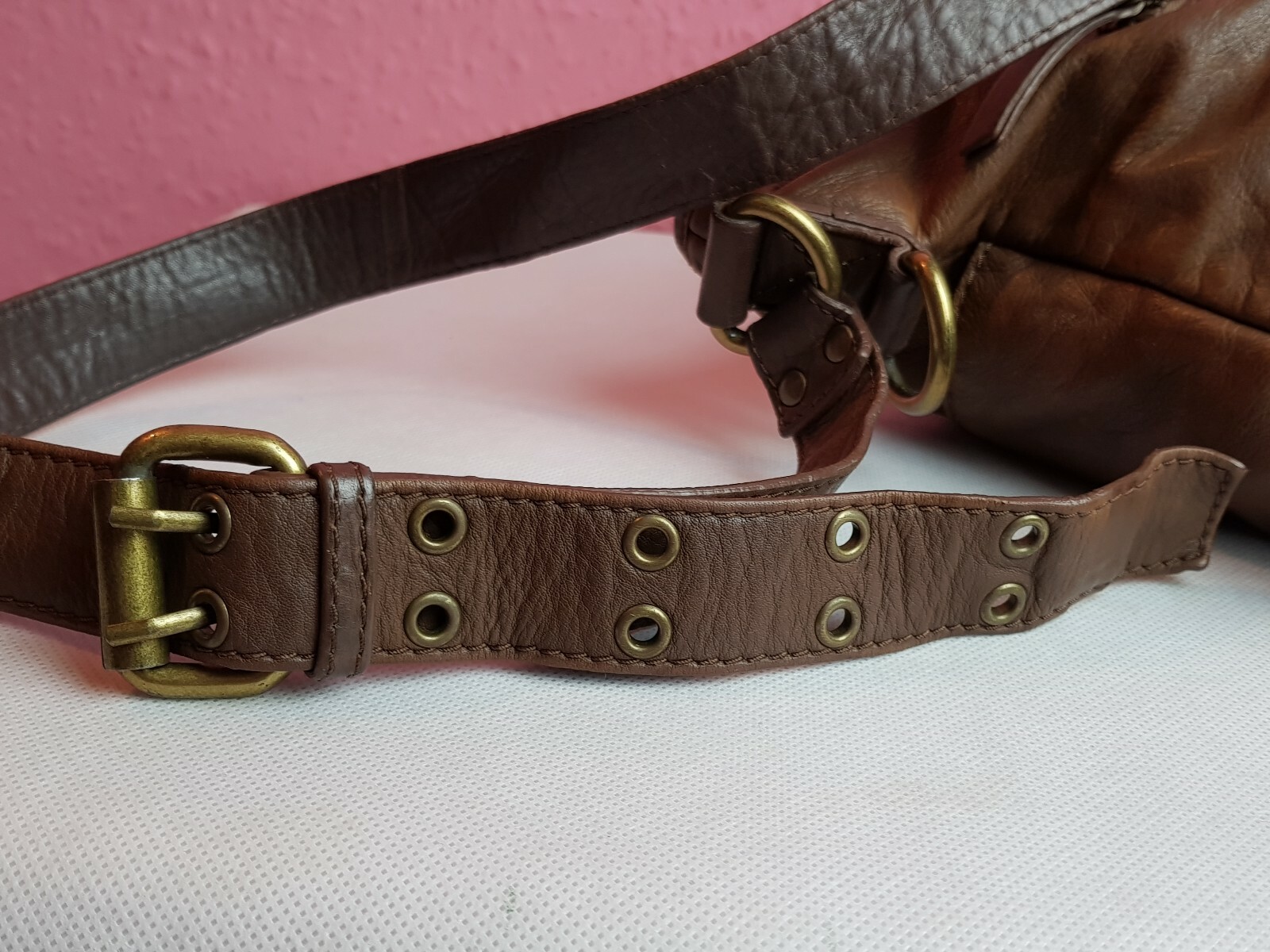 John Lewis Weekend Collection Women's Soft Brown Leather Crossbody