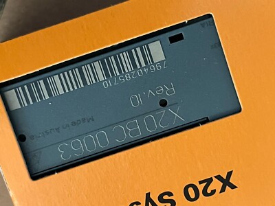  B&R X20BC0063 Bus Controller PROFIBUS DP Interface, 9-Pin DSUB Connection, IP20