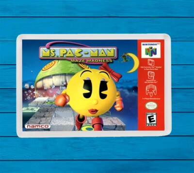 Ms Pac Man Maze Madness Nintendo 64 Fridge Magnet Kühlschrankmagnet Kühlschrank