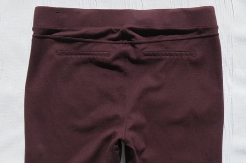 $89 LIVERPOOL JEANS US L 14 32 Aubergine Stretch Ponte Knit REESE Leggings Pants - Picture 4 of 5