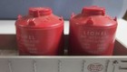 Lionel 6562 gray, NYC, gondola, red lettering w/4 red original canister load — photo 7