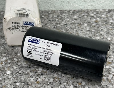 Jard  Motor Start Capacitor, 270-324 Microfarad, 250 Volts (Cracked)