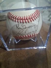 No Coa Ken Griffey Jr. And Ken Griffey Sr Autographed Baseball Bobby Brown Ball