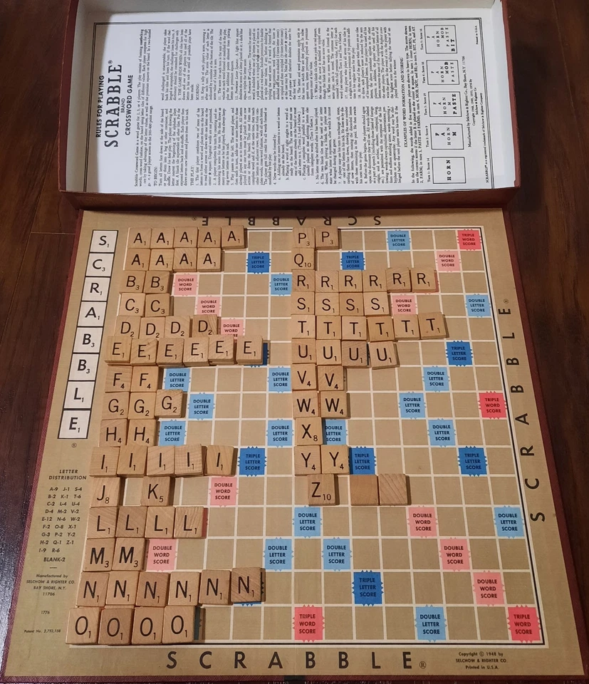 Vintage 1976 COMPLETE Scrabble Board Game With Rules and Extras ~EXCELLENT COND! - Image 2 of 4