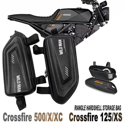 Brixton Crossfire 500X 125XS wasserdichte Dreieck Hartschale Motorrad Seitentasche