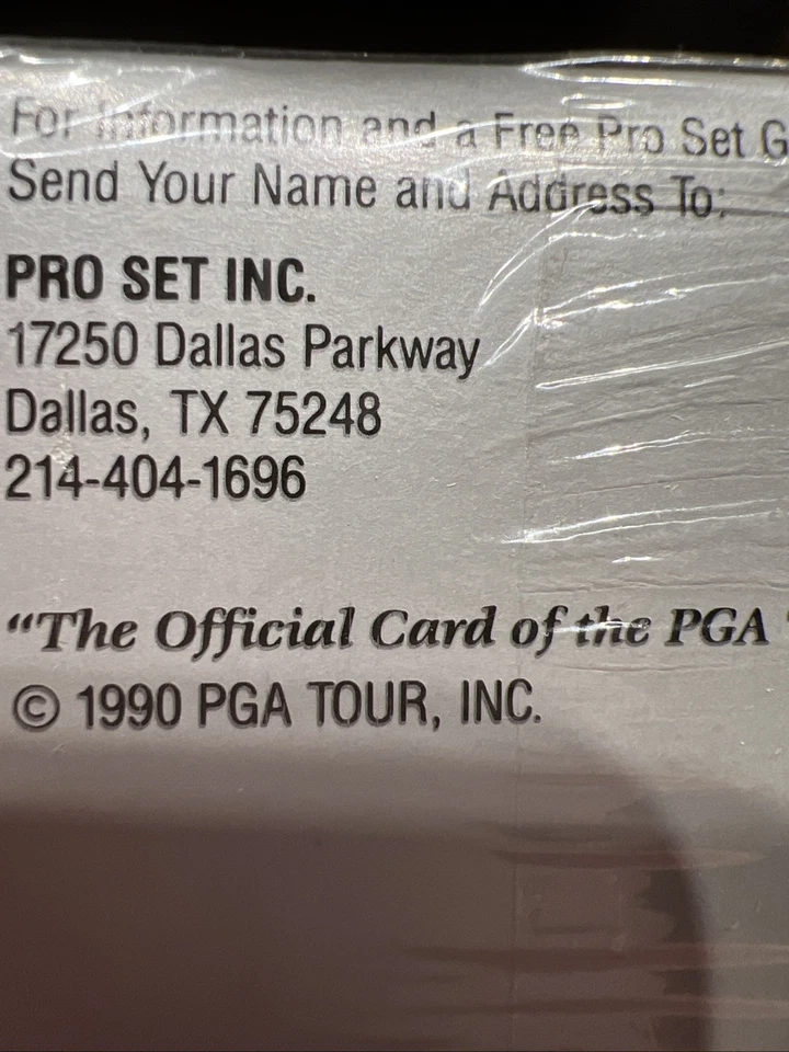 1990 PRO SET INAUGURAL PGA GOLF TOUR JUEGO DE TARJETAS COLECCIONABLES 100 TARJETAS SELLADO DE FÁBRICA Foto 3 de 3