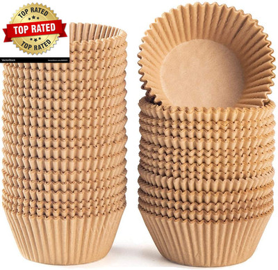 Standard Natural Cupcake Liners 500 Count, No Smell, Grease-Proof Paper