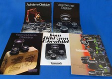 Pakiet 14 broszur Rodenstock wielkoformatowy - obiektywy z lat 70.