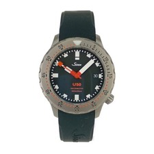 Sinn U50 Diver's Watch Black Steel/Silicon 50ATM Automatic Used