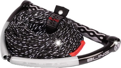 Kwik Tek Bling Stealth Wake Board Rope 75' - AHWR-11BL 27-1200