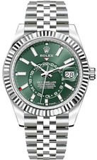 Rolex Sky-Dweller Green Dial 18k Gold / Steel Jubilee 42mm Men's Watch 336934