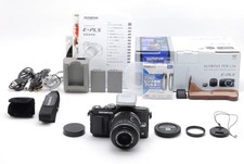 S/C 5713    Top MINT/BOX Olympus PEN Lite E-PL5 Zoom Lens Kit Black From JAPAN