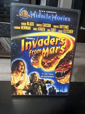 Invaders From Mars DVD Midnite Movies 1986 Sci Fi Horror B Horror Mars Attacks