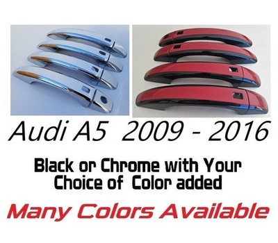 Custom Black OR Chrome Door Handle Covers 2009 - 2016 Audi A5 YOU PICK CLR